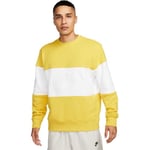 Nike FB7848-709 M NK Club+ FT Crew CB Sweatshirt Homme Vivid Sulfur/White Taille S