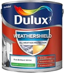 Dulux Weathershield Smooth Masonry Paint - Pure Brilliant White - 2.5L