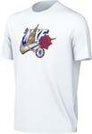 Nike Unisex Kids Short Sleeve T-Shirt CFC U NK SSL Futura Tee, White, FD1116-100, S