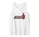 Jesus is my King - Bible True Story - Jesus Happy Tank Top