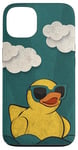 Coque pour iPhone 13 Canard jaune vintage en caoutchouc