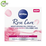 NIVEA Soft Rose 24h Face Cream 50ml with Rose Water & Hyaluron for Smooth Skin