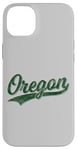 Coque pour iPhone 14 Plus Oregon Classic Varsity, style maillot de sport vintage