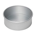 Tala Performance Silver Anodised 20cm / 8" Deep Cake Tin, Loose Base Cake Pan, Robust Aluminium, Made in England, Superior Even Heat Distribution, Easy Release, Fridge and Freezer Safe