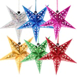 5PCS White Paper Lanterns paper star lampshade 30CM Hanging Star Lamp Shade