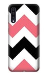 Pink Black Chevron Zigzag Case Cover For Samsung Galaxy A70