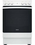 Indesit IS67V5KHW 60Cm White Freestanding Electric Ceramic Cooker