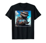 character twisted bus monster punk crazy big sharp teeth T-Shirt