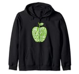 One apple a day keeps the doctor away an Apple Zip Hoodie