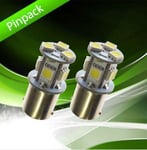 Lampa,BA15s LED-Röd,12V 2-pack