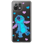 ERT GROUP Coque de téléphone Portable pour Xiaomi 11 Lite 4G/5G Original et sous Licence Officielle Disney Motif Stitch 014, partiel imprimé