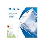 Bouteille et carafe filtrante Brita Aluna Calendar 2 mois MAXTRA PRO blanche 1055392