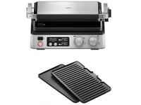 Braun Cg7040 Cg Steelbk Kontaktgrill För Bordsbruk Timerfunktion, Hopfällbar, Med Display, Bärbar Svart, Rostfritt Stål (0X17900001)