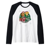 Christmas Scooby Doo Shaggy Arms Crossed Snowing Raglan Baseball Tee