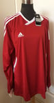 Mens Adidas Football Training Shirt Teamwear Jersey Top Climacool UK XL V39868 N