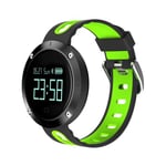 montre intelligente de bracelet de fréquence cardiaque de la pression artérielle poignet intelligent IP68 étanche DM58 Noir vert