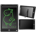 Digital ritplatta för barn - Praktisk LCD, 8,5\" surfplatta + penna Svart"