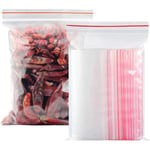 200-Pack Ziplock Blixtlåspåsar - Transparenta,