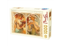 Mucha Alphonse - Fruit Flower - 1000 brikker, 47*68cm