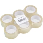 Packtejp Tyst 48 mm x 66 m Transparent 6-pack