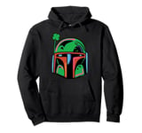 Star Wars St. Patrick’s Day Boba Fett Helmet Lucky Clover Pullover Hoodie