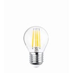 Forever Light Klar LED-lampe med glødetråd, E27 G45 4W 2700K 470lm