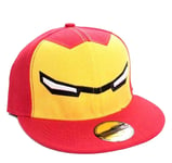 OFFICIAL MARVEL COMICS IRON MAN YELLOW AND RED MASK SNAPBACK CAP HAT 