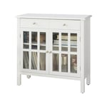 Buffet Commode Meuble de Rangement Armoire de Rangement pour Salon, Chambre, Couloir, Cuisine,SoBuy®FSB23-W