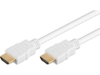 Kabel Neutralle Video Kabel Hdmi M - Hdmi M, Hdmi 2.0 - High Speed With Ethernet, 0.5M, Pozłacane Złącza, Biały