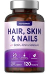 120 Count Hair Skin and Nails Beauty Supplement for Women and Men