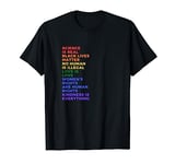 Science Is Real Black Lives Matter LGBT Pride Love Women T-Shirt