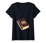 Womens Holy Bible for Adults and Kids V-Neck T-Shirt