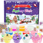 Slime Kit Advent Calendar 2024 DIY Crystal Slime Kids for Christmas 24 Days