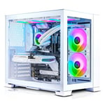 AWD-IT Lian Li O11 Mini Snow Ryzen 5 5600X B550 White Nvidia GeForce RTX 3060 12GB Gaming PC