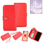 2in1 cover wallet + bumper for Huawei Mate Xs 2 Phone protective Case red