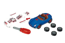 Theo Klein 8010 Hot Wheels Car-Tuning-Set I Jeu de Construction I avec Tournevis 6 éléments de Tuning et 4 Pneus I Jouet pour Enfants à partir de Trois Ans