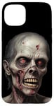 Coque pour iPhone 15 Plus Zombie horreur costume Halloween sanglant effrayant