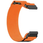 22mm Nylon Armband för Garmin Instinct Crossover Solar Orange