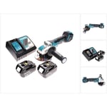 Dga 519 rf Meuleuse d'angle sans fil 18 v 125 mm Brushless X-Lock + 2x batterie 3,0 Ah + chargeur - Makita