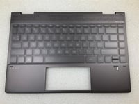 HP ENVY x360 13-AR 13M-AR L54232-031 UK English Keyboard Palmrest With Stickers