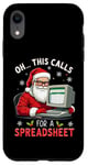 Coque pour iPhone XR This Calls for a Spreadsheet Pull de Noël moche et amusant