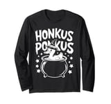 Honkus Ponkus Funny Duck Witch Halloween Magic Long Sleeve T-Shirt