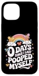 Coque pour iPhone 15 0 Days Since I Last Pooped Myself Love Blagues Puns Gags Meme