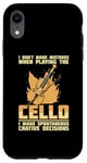 iPhone XR Cello Instrument Funny Playing Musical Lesson Case