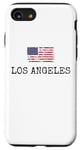 Coque pour iPhone SE (2020) / 7 / 8 Los Angeles City, États-Unis, drapeau, État, voyages, États-Unis, Amérique, femmes, hommes