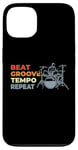 Coque pour iPhone 13 Batterie Motivation Musique Band Drummer Set