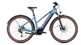 Vtc electrique cube nuride hybrid performance 625 allroad trapeze shimano alivio 9v 625 wh 29   bleu metal 2024