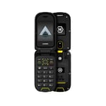 Téléphone à clapet Hammer DIG LTE 4G Robuste, 2 écrans, sans simlockage, Double SIM, sans contrat, 1200 mAh, 4G/LTE, étanche IP68