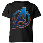 T-shirt Avengers Endgame Heroic Logo - Enfant - Noir - 5-6 ans