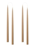 Kunstindustrien Hand Dipped Candles, 4 Pack Brun